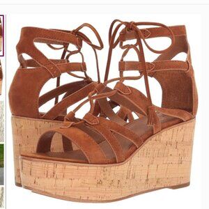 Frye heather gladiator sandals/wedges - 9.5